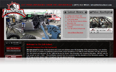 The Fab School Website Display