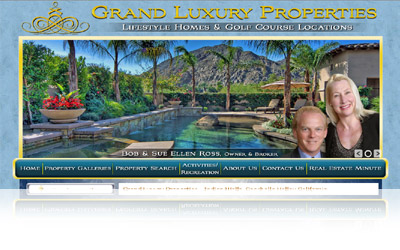 Grand Luxury Properties Website Display