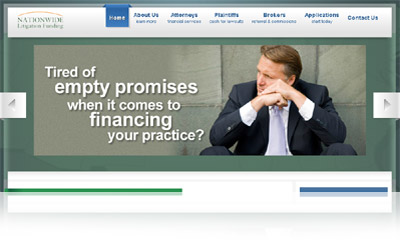 Nationwide Litigation Funding Websystem Display